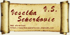 Veselka Šeperković vizit kartica
